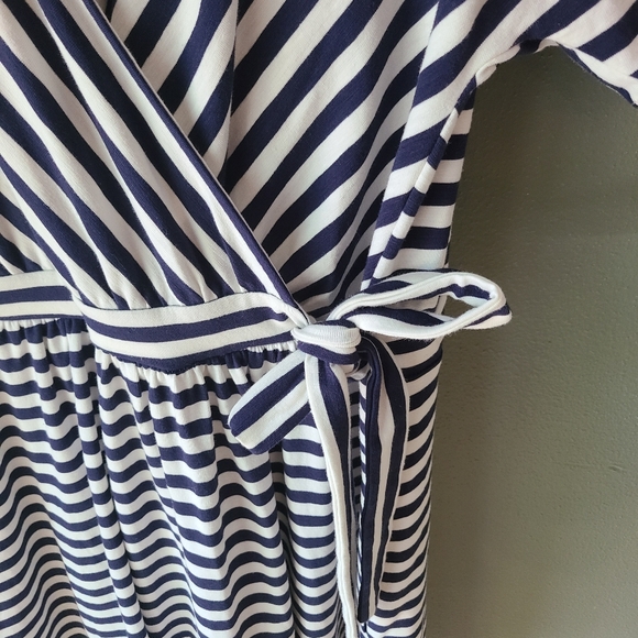 Joules Riley Striped Wrap Dress, Size 12 - Picture 4 of 5